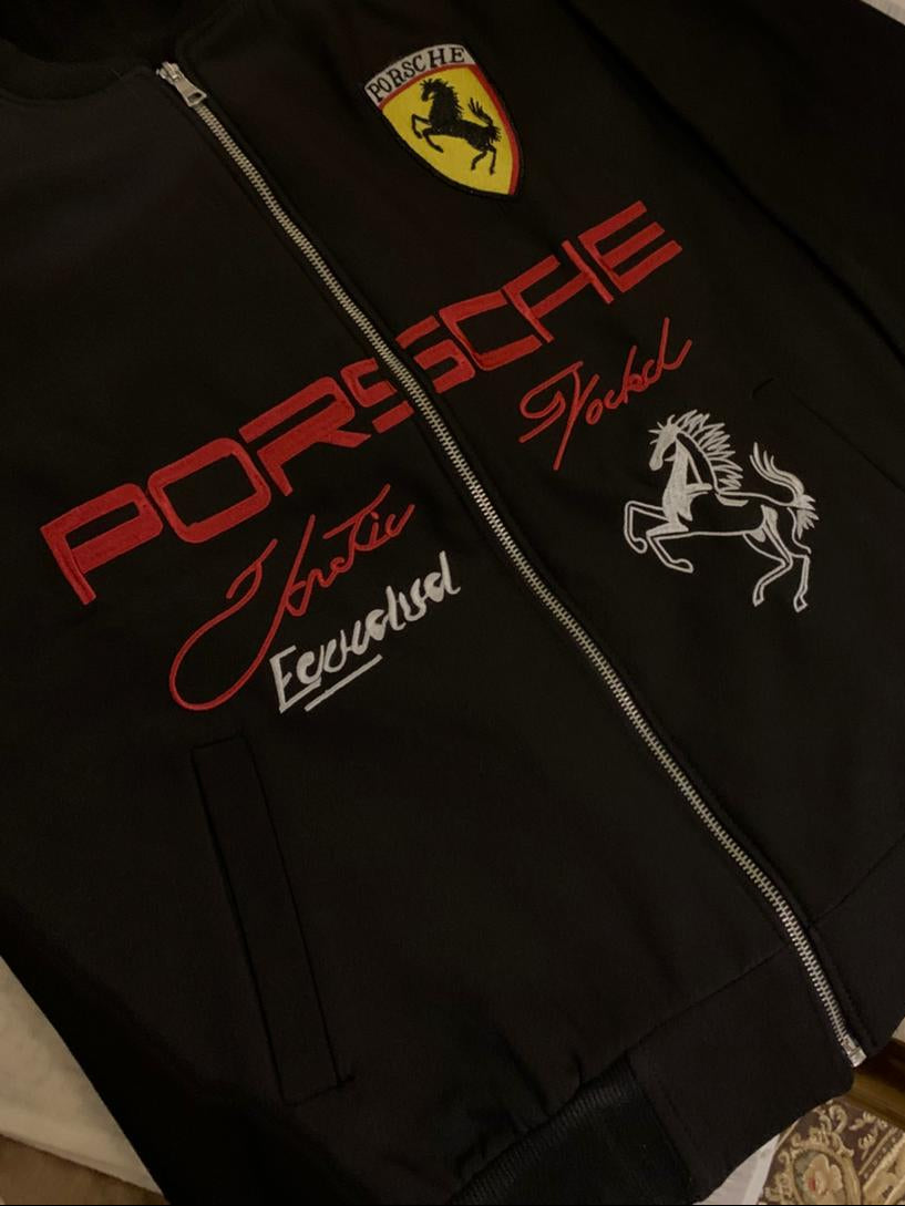 Porsche black and red Edition sweater
